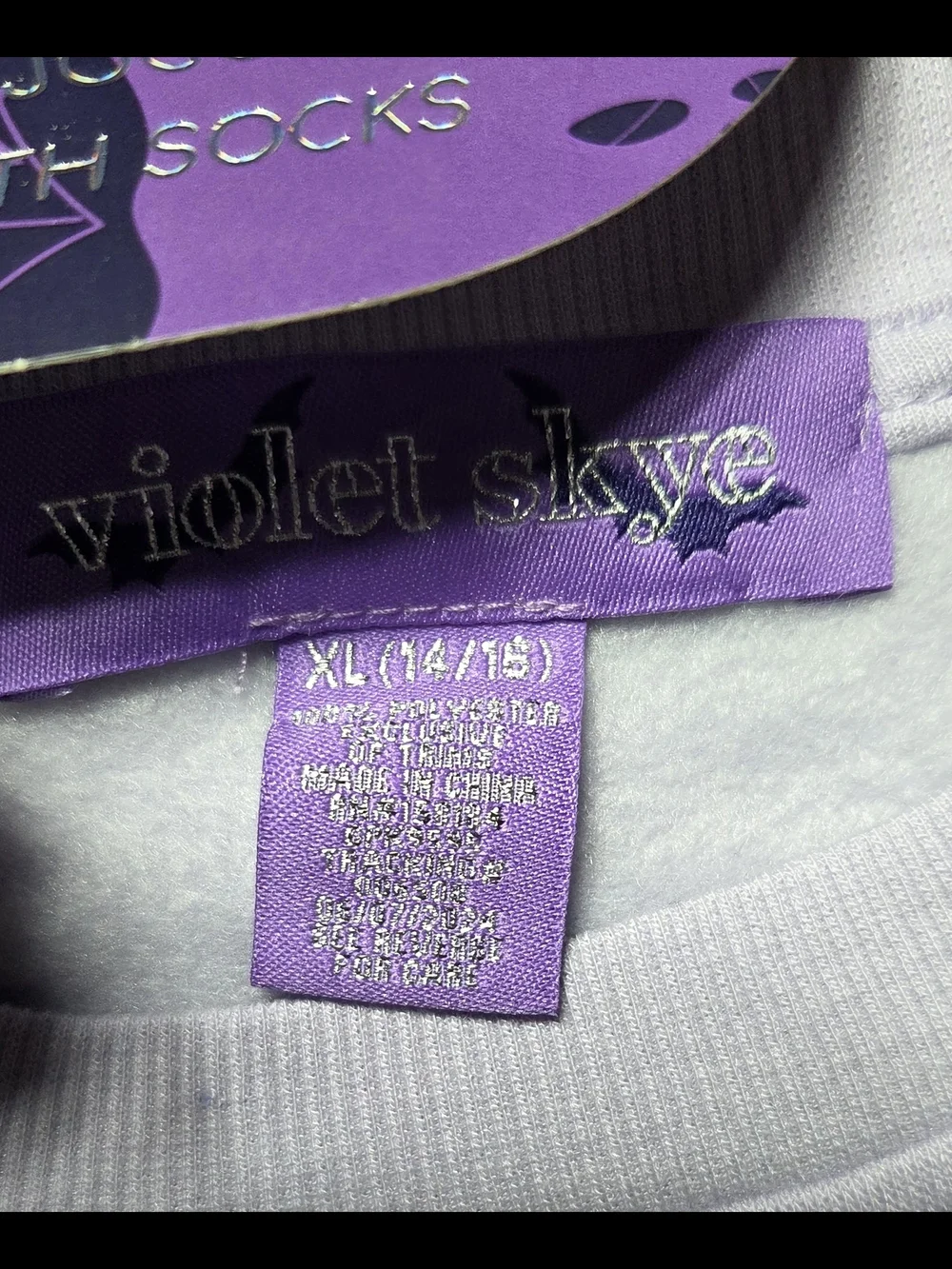 Violet & Claire Kids Lavender Hocus Pocus Sweatshirt Set